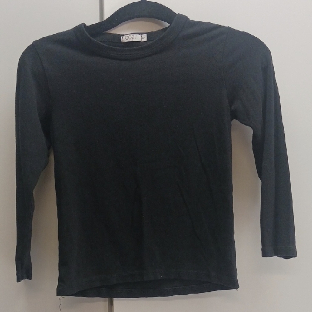 Kids Black Long Sleeve Tee